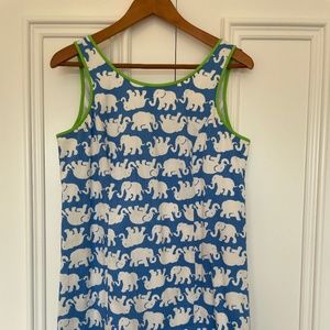 Lilly Pulitzer blue elephant dress size 10